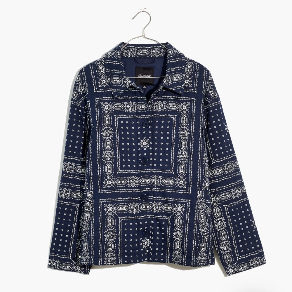 Madewell Padded Chore Jacket in Vintage Bandana